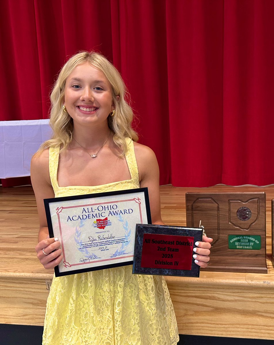 Peyton Richendollar 2026 (@richendollar26) on Twitter photo 2025 Lady Braves is in the books with another amazing season. Next up senior year!
Regional Runner-up Div IV
All SE District 2nd Team, All-MSL Honorable Mention,
All-Ohio All-MSL Academic,
3rd Year Varsity
@onusoftball
<a href="/Srain10/">Summer Collins</a> <a href="/Coach__Cross/">Coach Cross</a> <a href="/Cent_OHPride08/">Central Ohio Pride 08-Sharrow</a> 2025 Lady Braves is in the books with another amazing season. Next up senior year!
Regional Runner-up Div IV
All SE District 2nd Team, All-MSL Honorable Mention,
All-Ohio All-MSL Academic,
3rd Year Varsity
@onusoftball
<a href="/Srain10/">Summer Collins</a> <a href="/Coach__Cross/">Coach Cross</a> <a href="/Cent_OHPride08/">Central Ohio Pride 08-Sharrow</a>