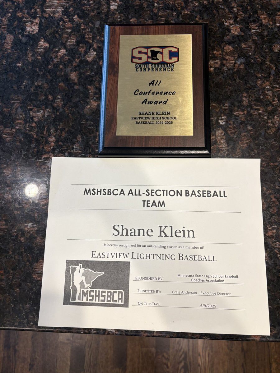 shaneklein97's tweet image. Proud and thankful to receive All Conference for the South Suburban Conference and to make the All Section Team from the section tournament.
