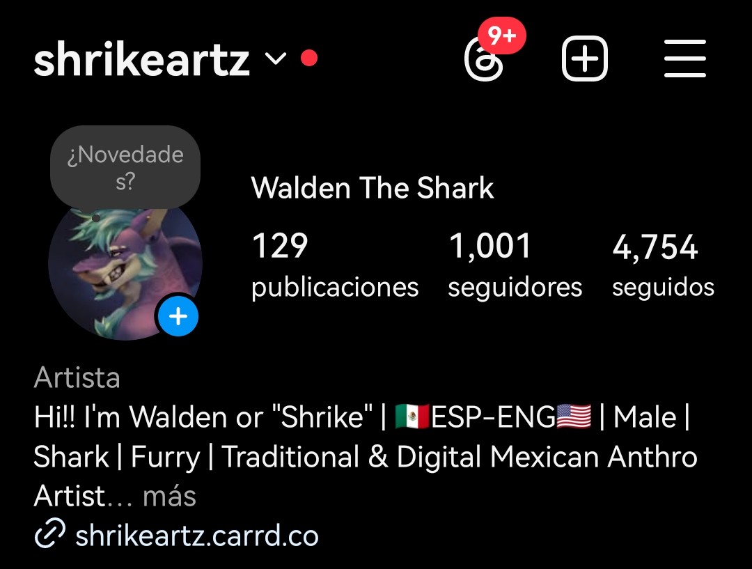 Shrikeartz's tweet image. We Did It?... We Did It!!

We reached a 1K of followers in Instagram!!