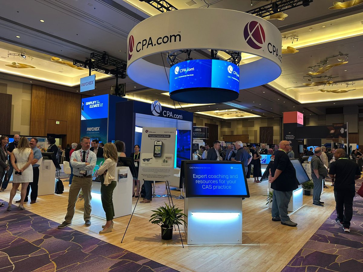 CPAcom's tweet image. If you’re on-site at #ENGAGE25, visit the CPA.com booth to test your skills at Accounting Wordit. And while you’re there, check out our tools and resources for audit, tax and client advisory services (CAS) to help position your firm for ongoing success.