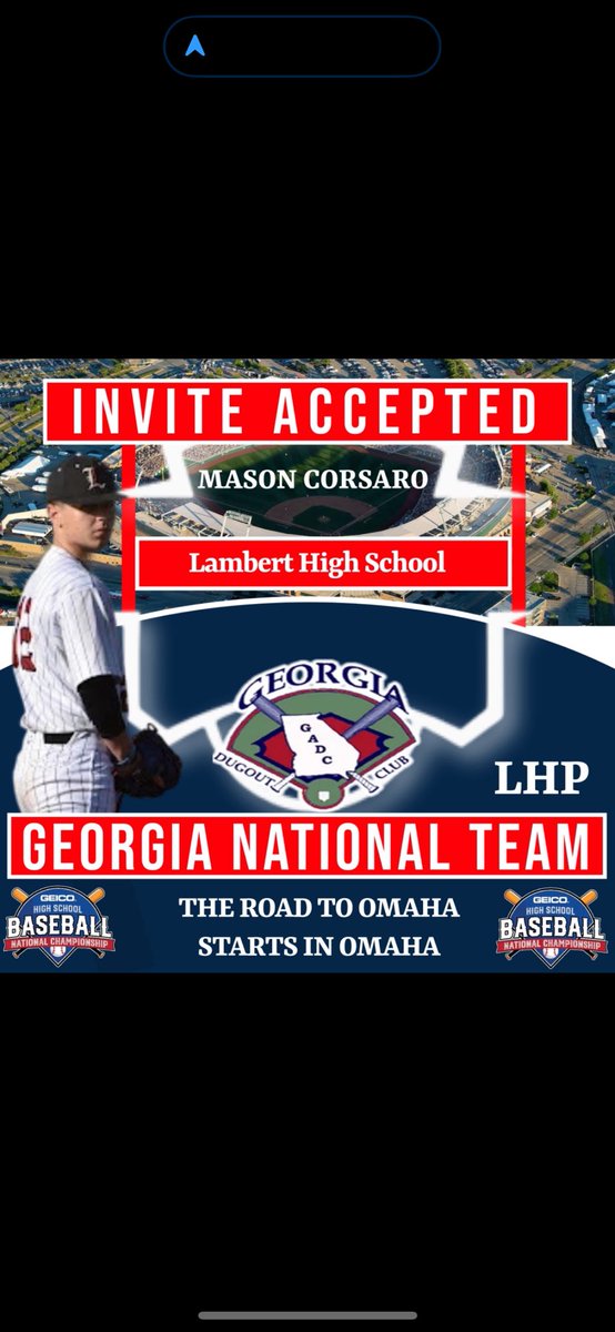 Mason Corsaro (@mason_corsaro12) on Twitter photo Looking forward to representing Team Georgia up in Omaha this summer. Thank you Georgia Dugout Club for the opportunity! <a href="/LambertBaseball/">Lambert Baseball</a> <a href="/PG_Georgia/">Perfect Game Georgia</a> <a href="/PrepBaseballGA/">Prep Baseball Georgia</a> <a href="/jhelman1977/">Josh Helman-Andrade</a> Looking forward to representing Team Georgia up in Omaha this summer. Thank you Georgia Dugout Club for the opportunity! <a href="/LambertBaseball/">Lambert Baseball</a> <a href="/PG_Georgia/">Perfect Game Georgia</a> <a href="/PrepBaseballGA/">Prep Baseball Georgia</a> <a href="/jhelman1977/">Josh Helman-Andrade</a>