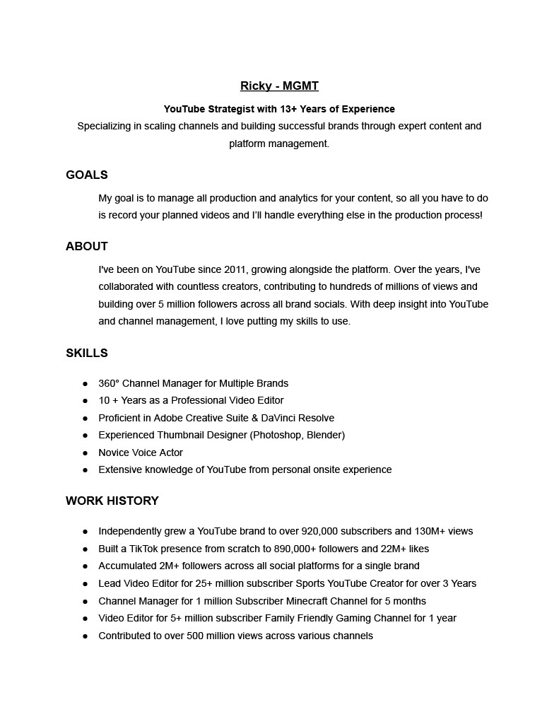 RickyVT_'s tweet image. Want to work with a Content Strategist and Manager who has 13+ years experience?

I&apos;ve refined my services and I&apos;m now open to work with more creators who want a Manager!

YouTuber, Streamers and VTubers, If this interests you, apply to the forum in replies🔗⬇️