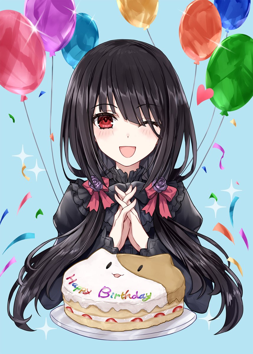 三三生日快樂🎉✨
新圖還在畫，先拿去年舊圖頂&gt;&lt; #時崎狂三