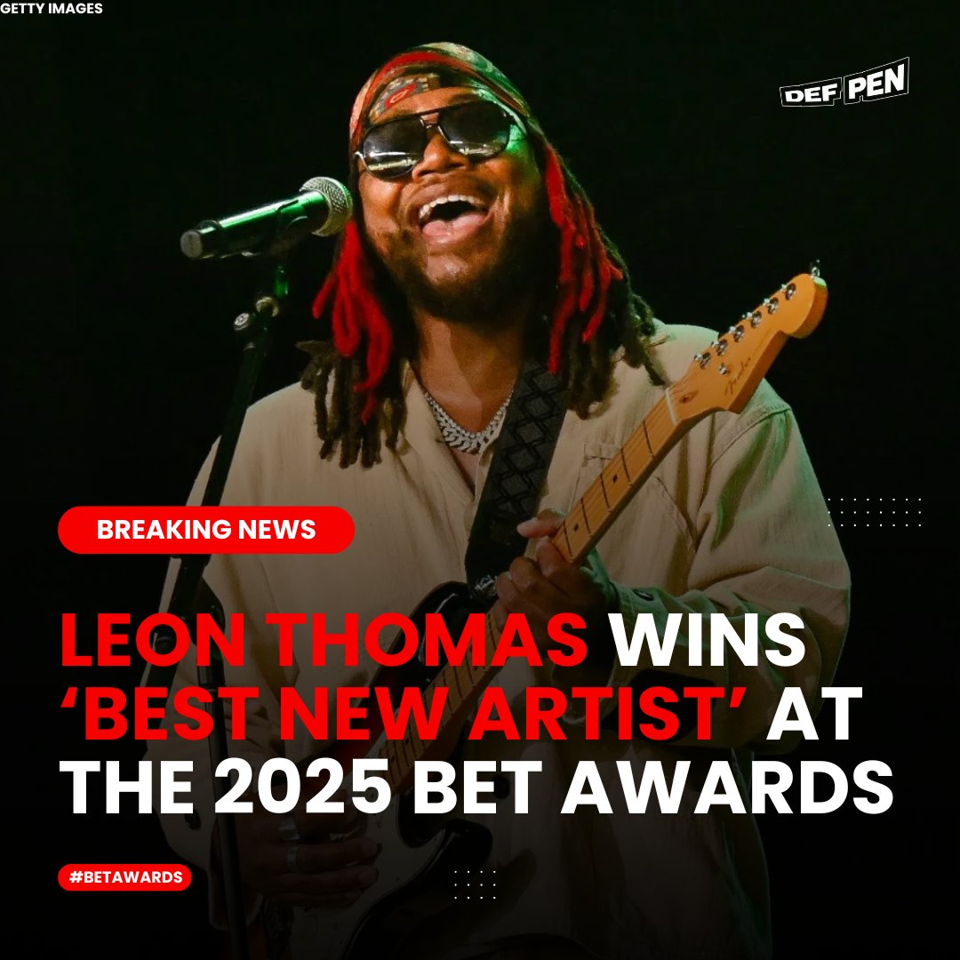 From Nickelodeon to BET 

Leon Thomas wins 'BEST NEW ARTIST' at the #BETAwards