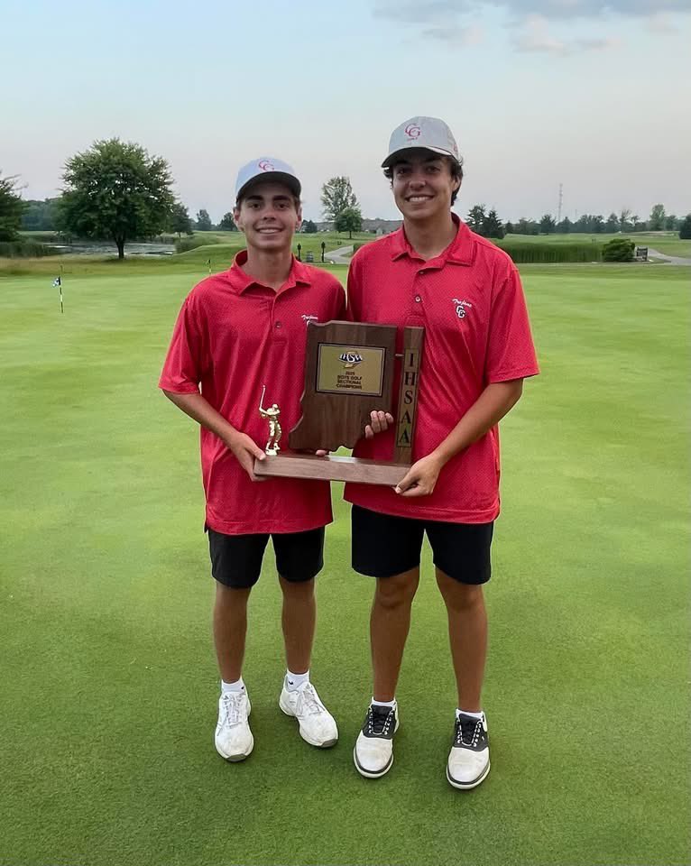 Sectional Champs!

Trojans fire 286 (-2) to bring home the sectional championship!

Nathan Springer and Drew Hardin T1 @ 70 and Nathan won on second playoff hole.

Brody Holubar - 72
James Beetz - 74
Noah Parsetich - 76

Next up is regionals on Thursday !