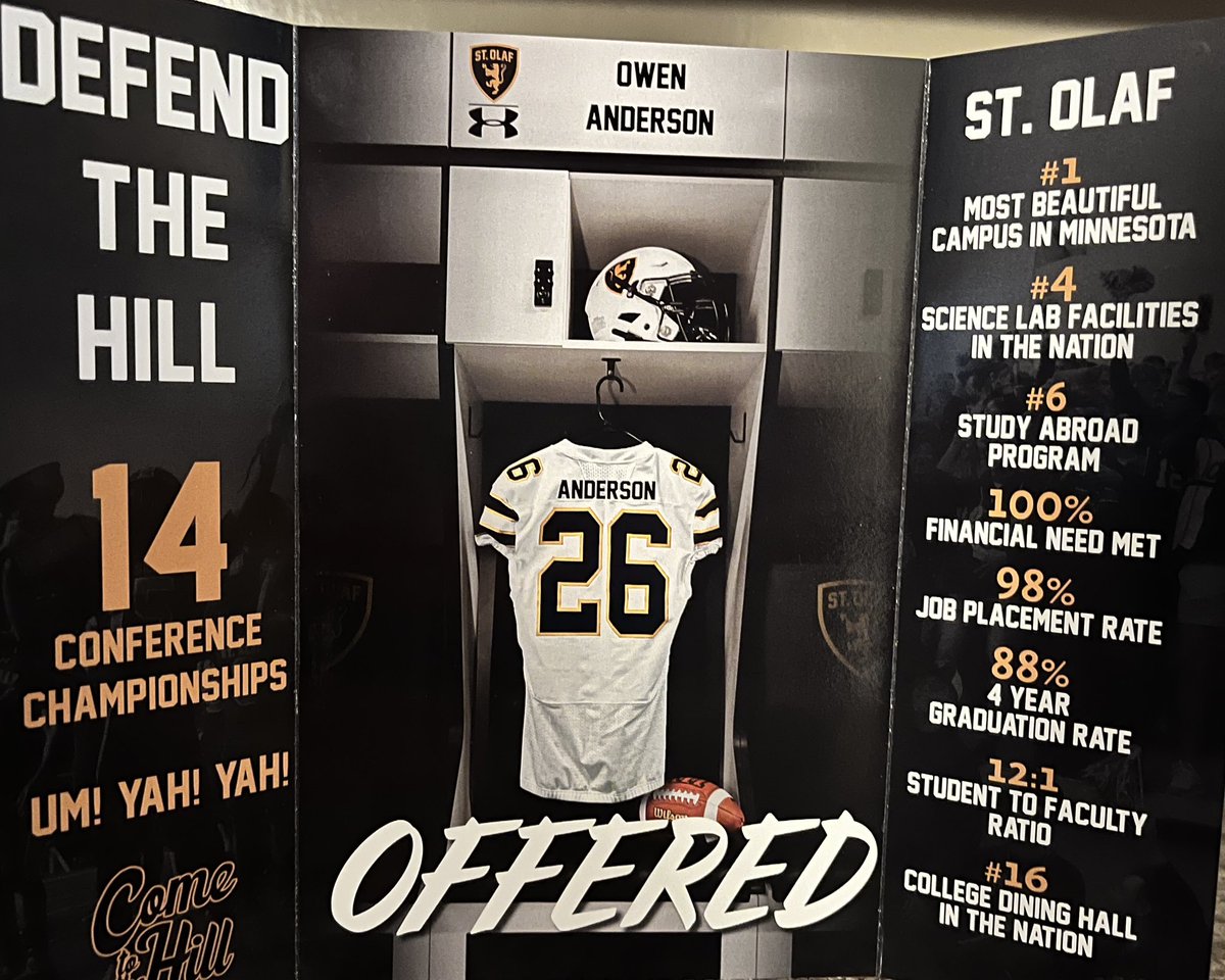 Owen Anderson (@owenander3) on Twitter photo I am very grateful and excited to have received my first offer from <a href="/StOlafFB/">St. Olaf Football</a> . Thank you Coach <a href="/JamesKilian/">James Kilian</a> for giving me this opportunity.
<a href="/ElkRiverElksFB/">Elk River Football</a> <a href="/elks_recruits/">Elk River HS Football Recruiting</a>
<a href="/OJW_Scouting/">PrepRedzone Oliver</a> I am very grateful and excited to have received my first offer from <a href="/StOlafFB/">St. Olaf Football</a> . Thank you Coach <a href="/JamesKilian/">James Kilian</a> for giving me this opportunity.
<a href="/ElkRiverElksFB/">Elk River Football</a> <a href="/elks_recruits/">Elk River HS Football Recruiting</a>
<a href="/OJW_Scouting/">PrepRedzone Oliver</a>