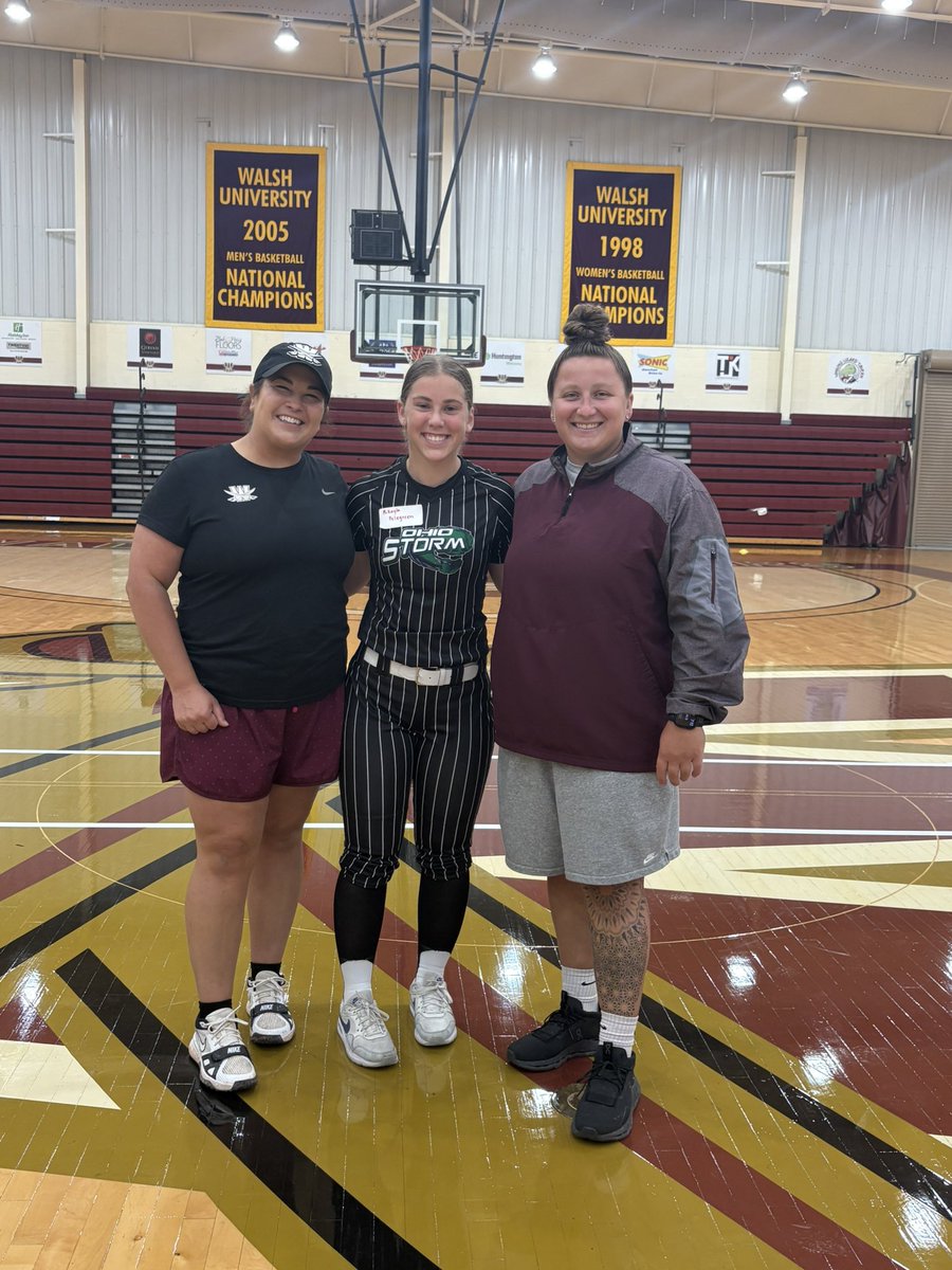 I had a great time at the <a href="/WalshUSoftball/">Walsh Softball</a> prospect camp today! Thank you Coach Connell and Coach Cozy for the great experience.