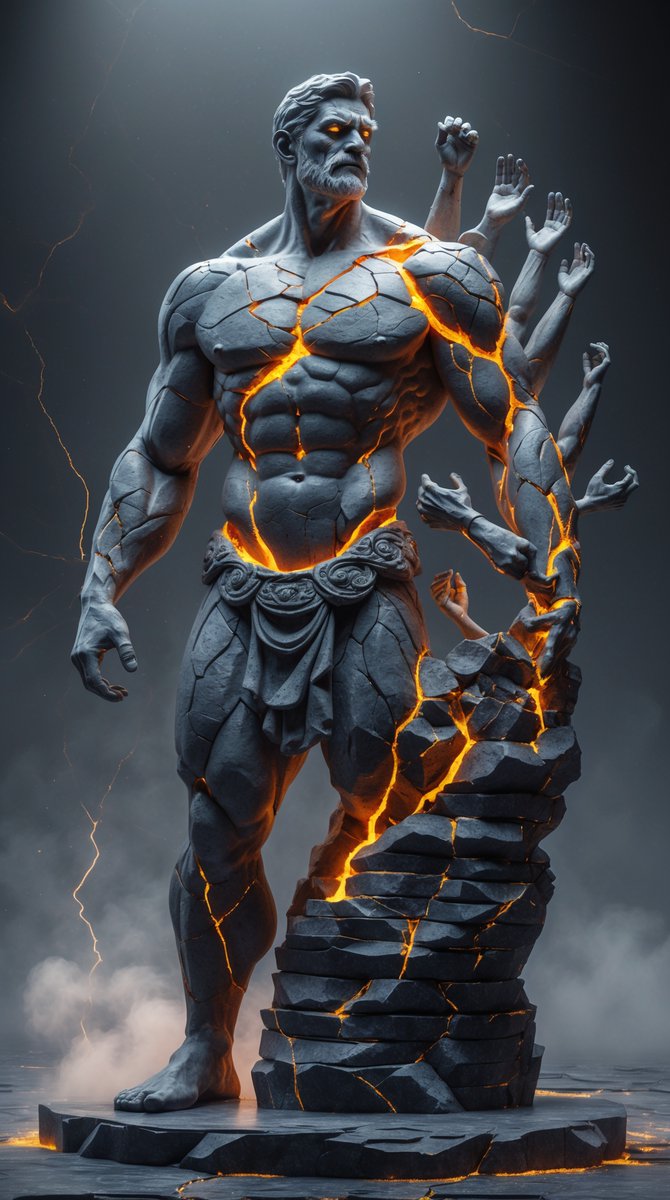 MstrAndr_ART's tweet photo. Stone Rebellion.
What happens when the statue starts to fight back?
#StoneAwakens #MoltenWrath #LivingStatue #ShatteredChains #BurningCore #aiartdaily #aiartworld #aiartgallery #FantasyArt #AIart #aiartcommunity #digtalart #aiartwork https://t.co/L4stZ9xypf