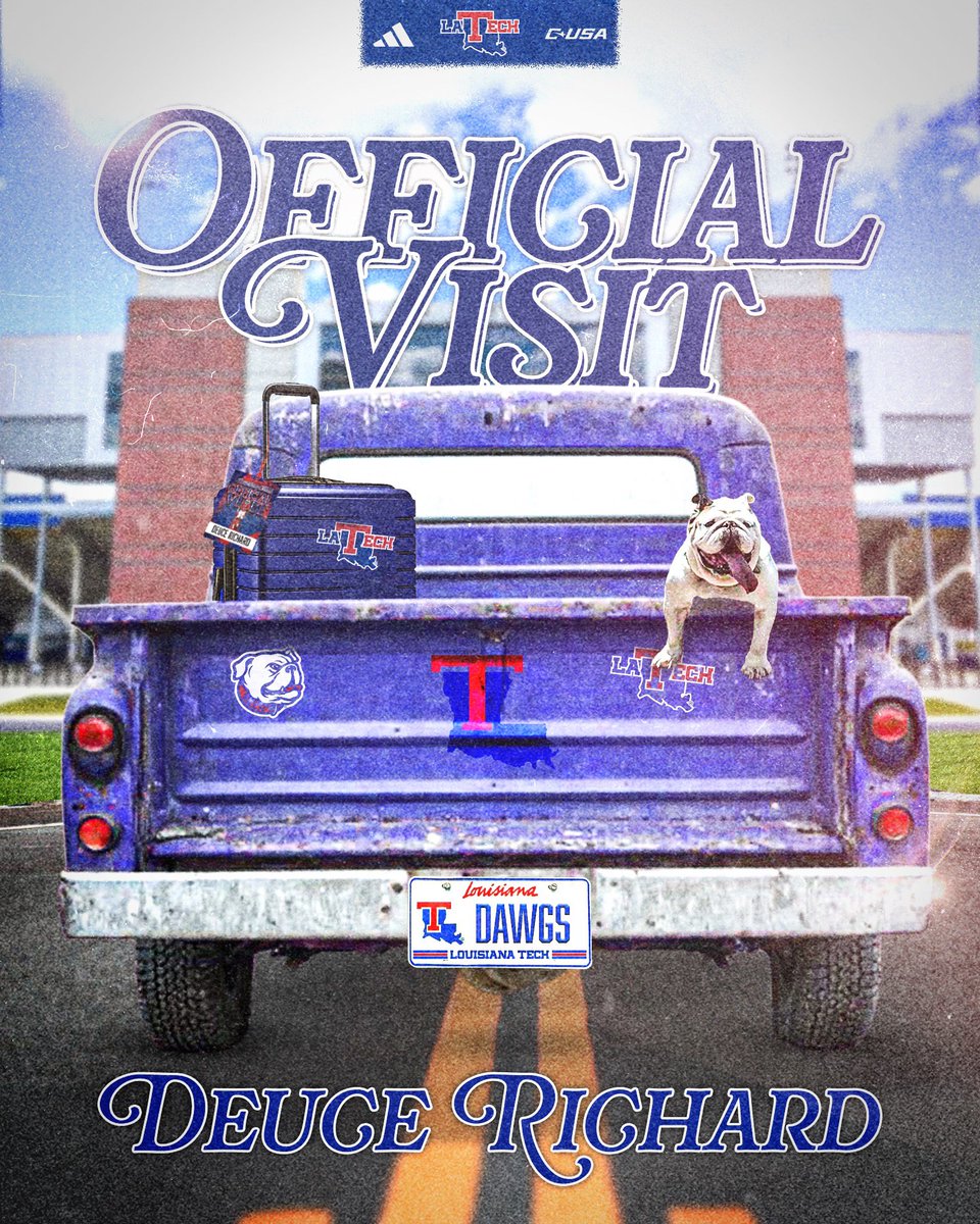 Damien “Deuce” Richard II (@damienrichardjr) on Twitter photo Excited to be going to Ruston! #hbtd🐶
<a href="/SCumbie_LaTech/">Sonny Cumbie</a> <a href="/CBuck08/">Carlton Buckels</a> <a href="/latour_jenna/">Jenna latour</a> <a href="/LATechFB/">LA Tech Football 🏈</a> Excited to be going to Ruston! #hbtd🐶
<a href="/SCumbie_LaTech/">Sonny Cumbie</a> <a href="/CBuck08/">Carlton Buckels</a> <a href="/latour_jenna/">Jenna latour</a> <a href="/LATechFB/">LA Tech Football 🏈</a>