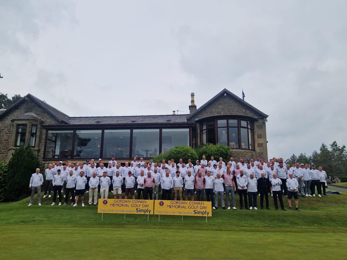 112 fundraising legends today 
Roughly £30,000 raised today in memory of Gordon Cowan at the stunning Lanark Golf Club all money goes straight to The Beatson Cancer Charity 

Thank you to everyone for taking part today 
Over £550,000 raised in Gordon's memory 🙌🏻💛🖤🙌🏻