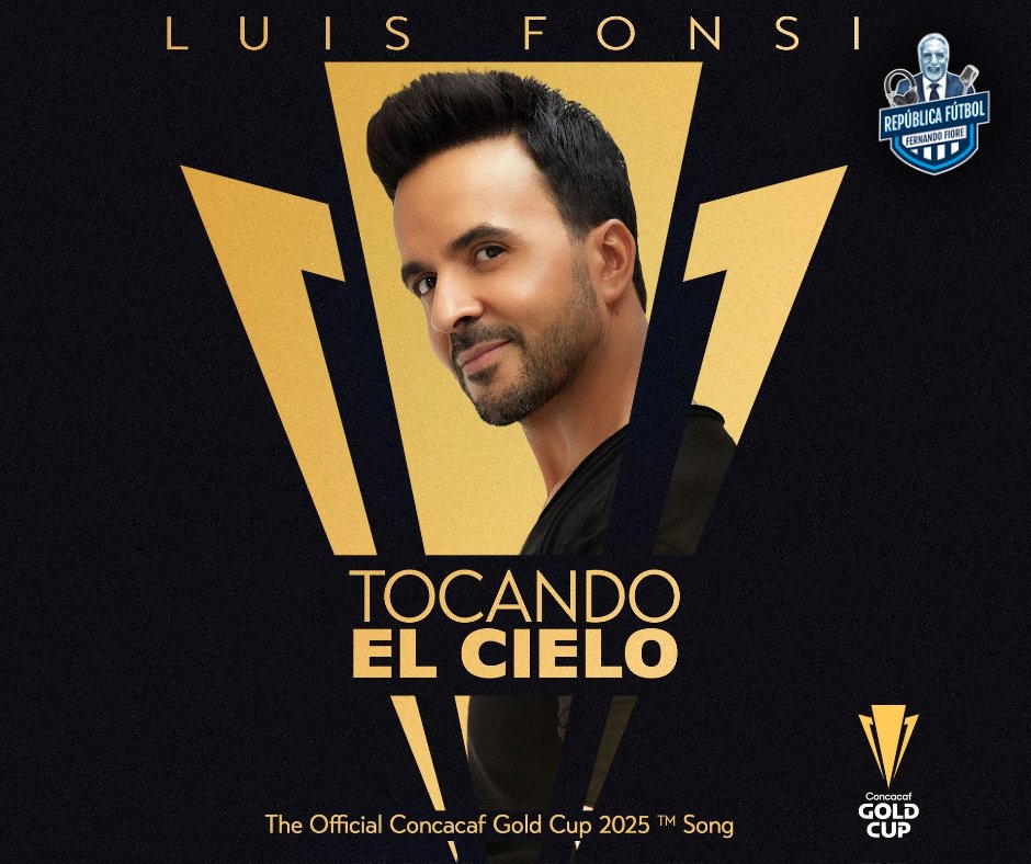 🎶⚽ <a href="/LuisFonsi/">Luis Fonsi</a> lanza “Tocando El Cielo”, la canción oficial de la #CopaOro2025 🏆
Disponible hoya las 8PM ET en todas las plataformas e interpretada en vivo este 14 de junio en la apertura en SoFi Stadium.
¡Fútbol y música tocando el cielo! 🙌🔥

#LuisFonsi #Concacaf #CopaOro