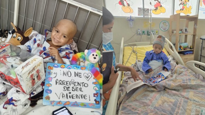 Emir, con 2 años, es un símbolo de esperanza. 🌟 
Gracias a la unión de esfuerzos entre #INSN y el <a href="/INEN_Peru/">Instituto Nacional de Enfermedades Neoplásica INEN</a>, sigue un tratamiento tras ser diagnosticado de un cáncer poco común. 💪
#NotaDePrensa: goo.su/FFIvhr