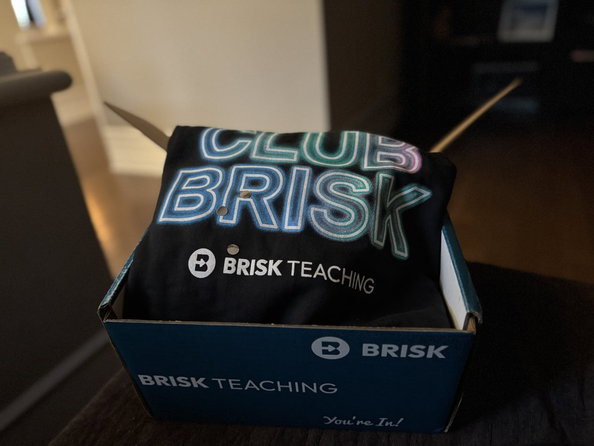 ๐๐๐๐ ๐ฟ๐๐๐๐๐ (@tpot_9) on Twitter photo It pays to be #InTheClub for <a href="/briskteaching/">Brisk Teaching</a> -guess I have my outfit for tomorrow! Huge thanks to BriskAI for my super cool swag!! It pays to be #InTheClub for <a href="/briskteaching/">Brisk Teaching</a> -guess I have my outfit for tomorrow! Huge thanks to BriskAI for my super cool swag!!