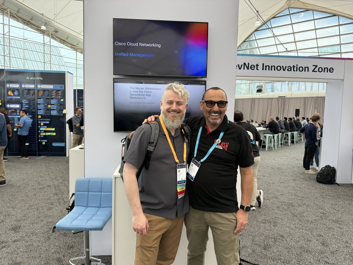 SplashAccess's tweet image. Having an amazing time at  #CiscoLive catching up with clients and friends