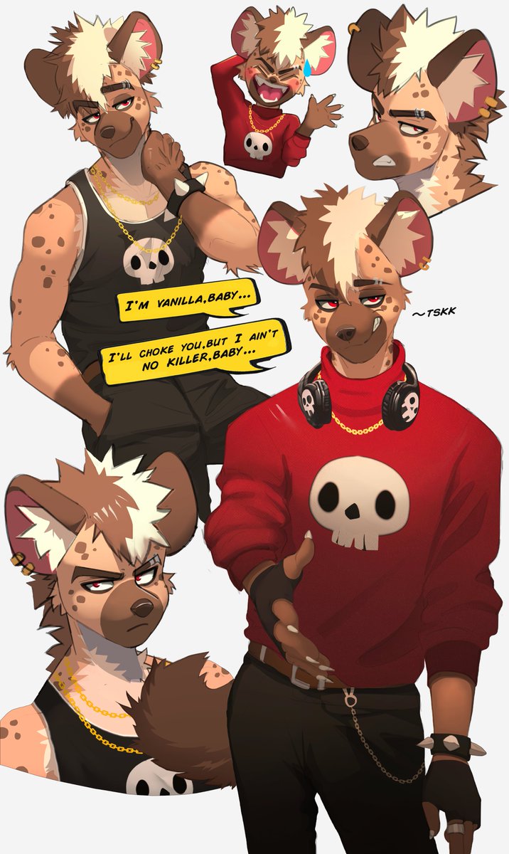 Hyena Drip #furryart