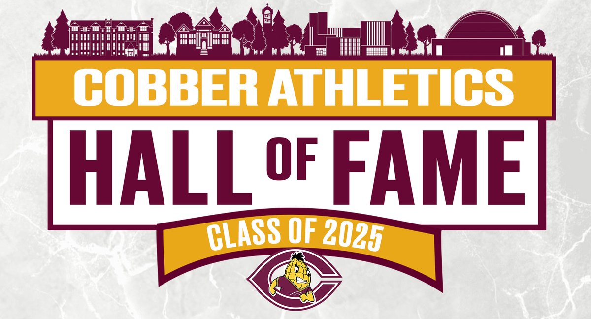 CobberSID's tweet image. 𝗖𝗢𝗕𝗕𝗘𝗥 𝗛𝗔𝗟𝗟 𝗢𝗙 𝗙𝗔𝗠𝗘!
CORNGRATS to former student-athletes Heidi (Brenden) Selch, Keith Eckhoff, Melanie (Hageman) McNay), Mike Hashbarger, Andrew Passanante & Nathan Reiff, who will be inducted into the Hall of Fame.
𝗗𝗘𝗧𝗔𝗜𝗟𝗦: tinyurl.com/4ynjn9s3