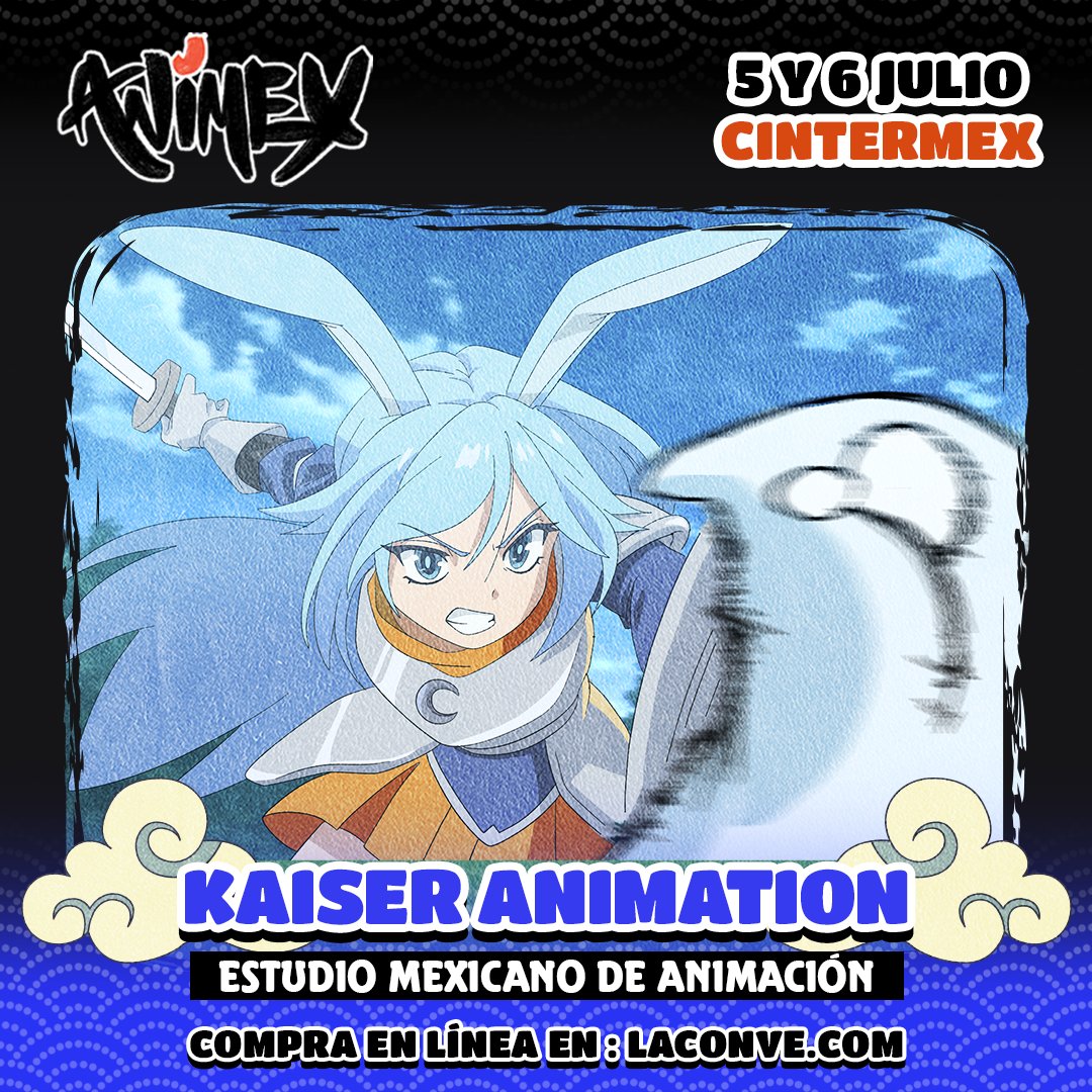 LaConveMTY's tweet photo. 🎬Nos emociona anunciar a @KaiserAnimation como invitado en el Artist Alley de Animex.
📍 Conócelos este 5 y 6 de julio en Cintermex,
🎟️ Boletos disponibles en 👉 https://t.co/lGiPDmADKv
#KaiserAnimation #ANIMEX2025 #EstudioDeAnimación #TalentoMexicano #TodosSomosFans https://t.co/SjgOg08M5n