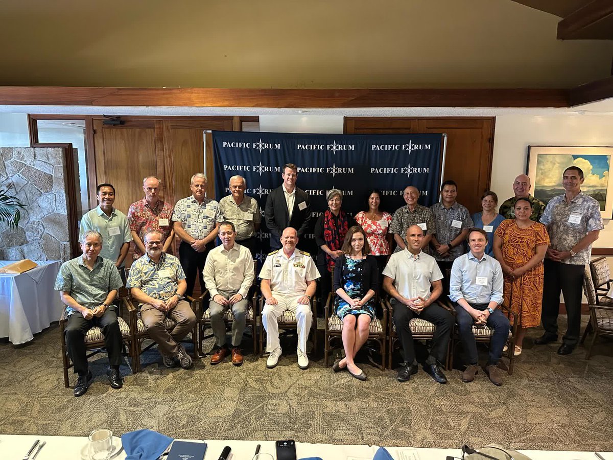 Pacific Forum (@pacificforum) on Twitter photo This morning, #HonoluluInternationalForum hosted a timely roundtable on countering #HybridThreats in the #IndoPacific —led by <a href="/DavidSantoro1/">David Santoro</a> & <a href="/the_diplomark/">Mark Man</a> , in partnership with <a href="/Microsoft/">Microsoft</a> .
Mahalo to the speakers: <a href="/og10952557/">Paul O'Grady</a> , <a href="/EBKania/">Elsa B. Kania</a> , <a href="/lamikim/">Lami Kim</a> , and Marcus Bartley Johns. This morning, #HonoluluInternationalForum hosted a timely roundtable on countering #HybridThreats in the #IndoPacific —led by <a href="/DavidSantoro1/">David Santoro</a> & <a href="/the_diplomark/">Mark Man</a> , in partnership with <a href="/Microsoft/">Microsoft</a> .
Mahalo to the speakers: <a href="/og10952557/">Paul O'Grady</a> , <a href="/EBKania/">Elsa B. Kania</a> , <a href="/lamikim/">Lami Kim</a> , and Marcus Bartley Johns.