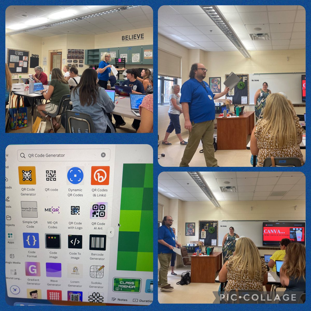DraPC26's tweet image. Great 1st day at Volusia Learns 2025 attending the Educators Striving session and diving in the afternoon into Canva! Excited for more learning tomorrow to bring fresh ideas back to our VCS World Languages team. #VCSLearns @volusiaschools @mrroa @shankknowsedu