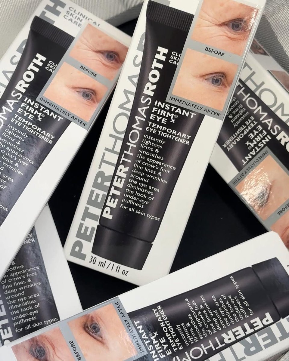 PTRskin's tweet photo. Check your eye baggage at the door (aka @Sephora!) Instantly tighten, firm and smooth* the look of under-eye bags, crow's feet and puffiness with Instant FIRMx® Eye Temporary Eye Tightener.

*Temporary effect. Individual results may vary. https://t.co/1c9sPxdG3C