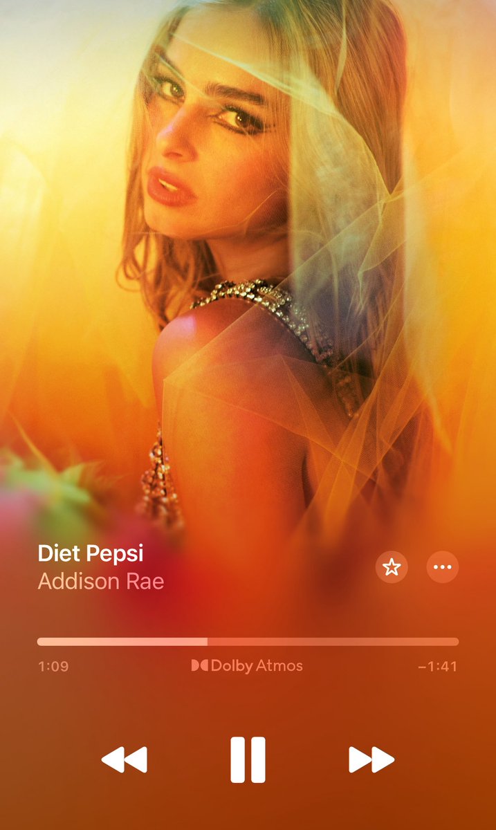 I am late but…damn, I am loving ‘Diet Pepsi’ by Addison Rae. Obsessed.