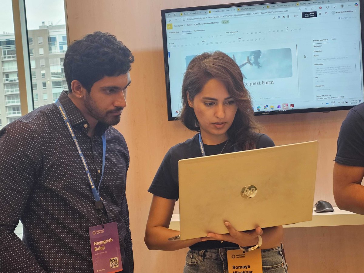 explorance's tweet image. 🌟 Day 2 of #ExploranceWorld2025 in #Montreal was amazing! 🚀 CEO Samer Saab kicked things off with an excellent keynote. CPO Zelbrey Bedard showcased product innovations, and Francis Gosselin closed with even more feedback insights. Can&apos;t wait for more! 📸 #FeedbackAnalytics