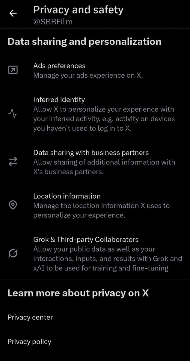 You can find it under "Settings" > "Privacy &amp; Safety" > "Data Sharing &amp; Personalization"