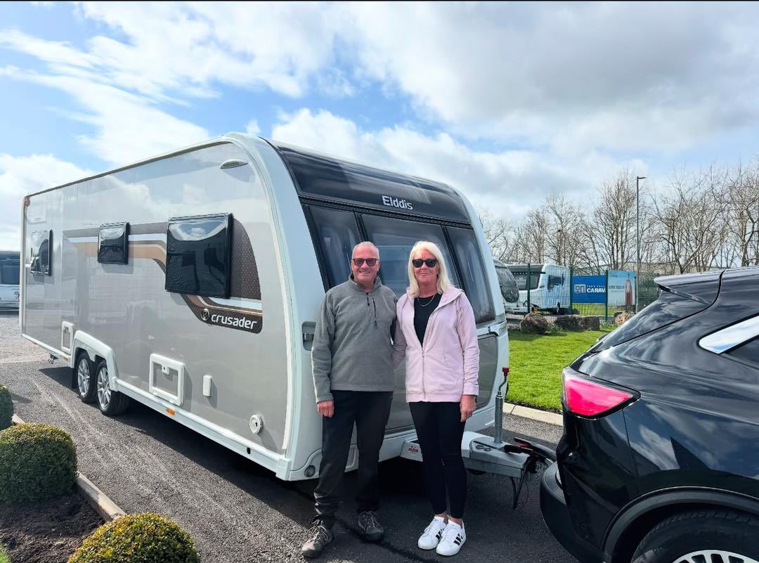 Ericksaul47's tweet photo. Smiles all round from our fantastic customers collecting their new caravan from us 🤝🎉 https://t.co/3BWcKtmtHb