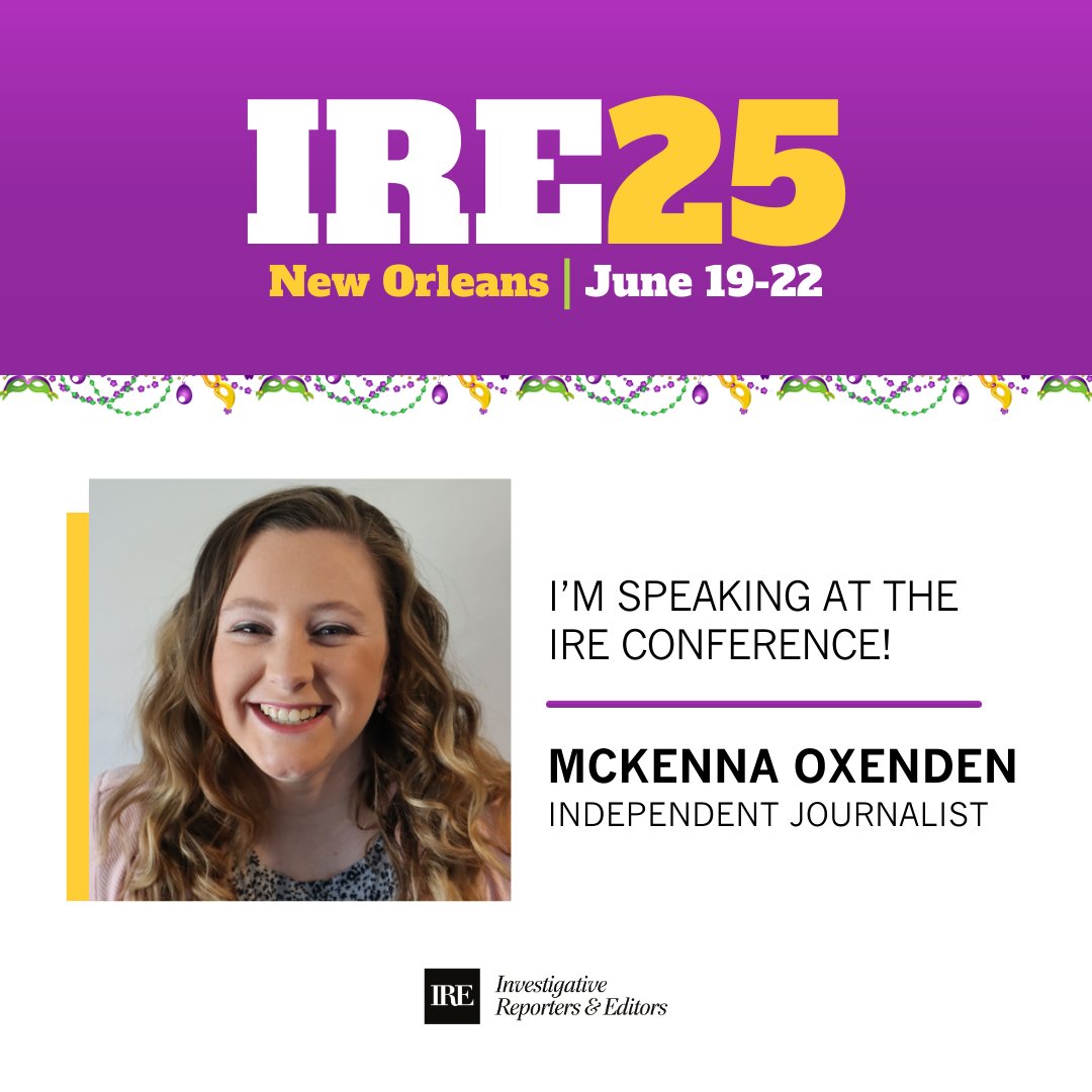 mack_oxenden's tweet image. Can't wait to be at @IRE_NICAR next week!
Looking forward to connecting some old friends & making new ones.
If you're going — drop me a line! And plz attend my panel on 6/20 from 5-6pm. We'll be talking how to find stories hidden in your local government's meeting agenda.
