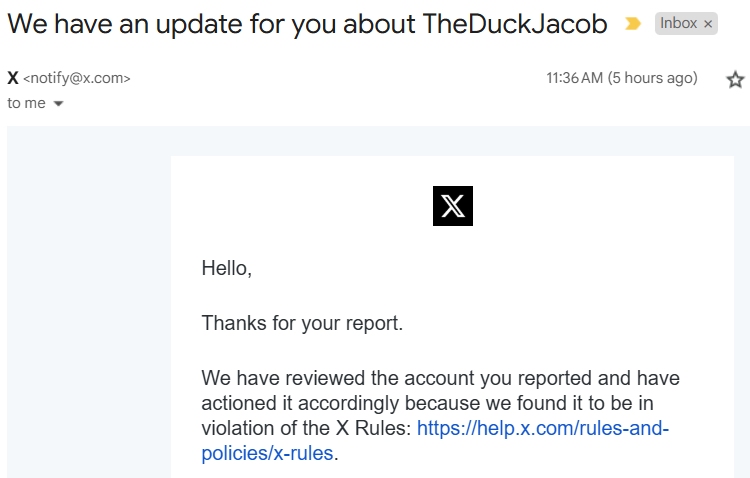 culvey's tweet photo. Today's success: After reporting 10 death threats, and over 20 racist, bigoted Russian bots on this garbage platform, I got 5 accounts permanently suspended, and another 6 locked.๐
Which took only 10 minutes out of my day, which is like a little coffee break. #botsOfTwitter https://t.co/m2eRXL2EBI