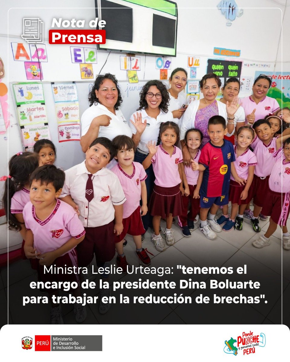 Ministerio de Desarrollo e Inclusión Social (@midisperu) on Twitter photo #NotaDePrensa | La ministra <a href="/LeslieUrteaga/">Leslie Urteaga</a> llegó a Tarapoto, San Martín, para supervisar el servicio alimentario escolar, participar en la feria de servicios públicos y promover la certificación de personas con discapacidad, acercando el Estado a quienes más lo necesitan. 🇵🇪
👉 #NotaDePrensa | La ministra <a href="/LeslieUrteaga/">Leslie Urteaga</a> llegó a Tarapoto, San Martín, para supervisar el servicio alimentario escolar, participar en la feria de servicios públicos y promover la certificación de personas con discapacidad, acercando el Estado a quienes más lo necesitan. 🇵🇪
👉
