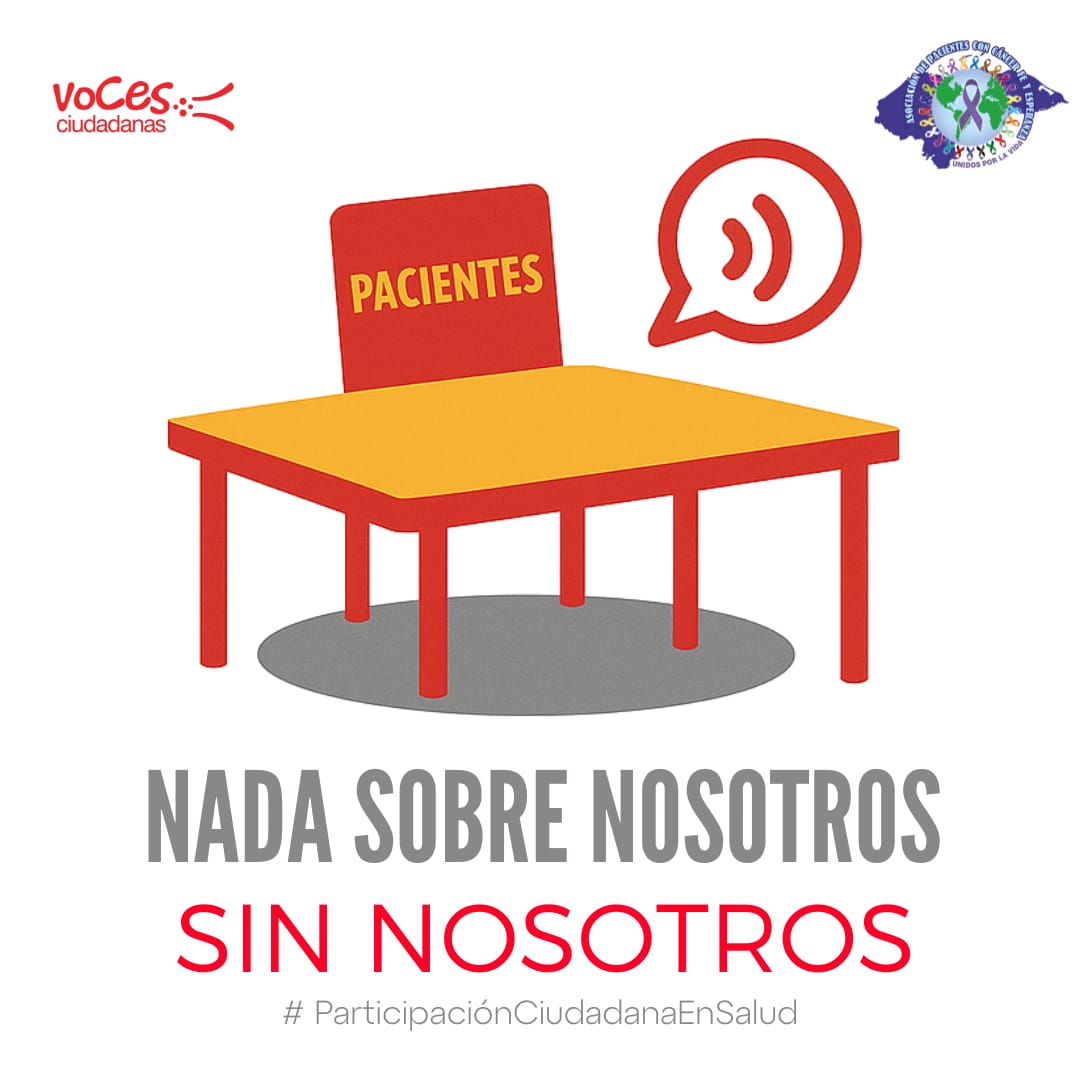 asopafe's tweet photo. En cada decisión en salud pública en Honduras, @saludgobhn como ente rector, debe asegurar:🧍‍♀️Una silla para quienes enfrentan la enfermedad cada día. 🗣️ Una silla para la voz de la experiencia  en los hospitales y centros de salud.❤️ Una silla para las ongs de pacientes. https://t.co/PV7ktjWxfK