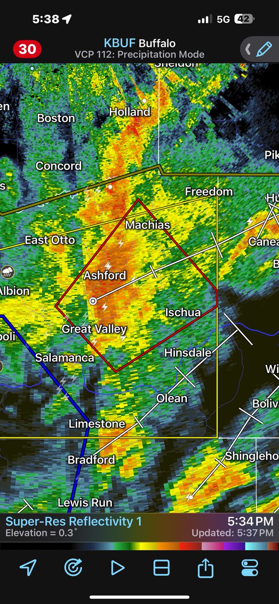 Tornado warning near Ellicottville! <a href="/WGRZ/">WGRZ</a>