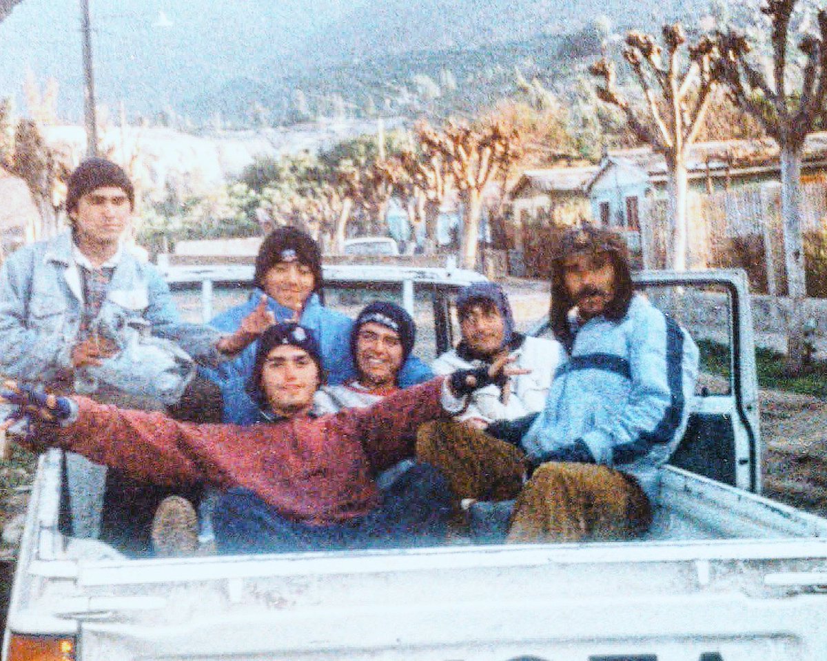 Con mis compañeros de trabajo 
Mis 17 años