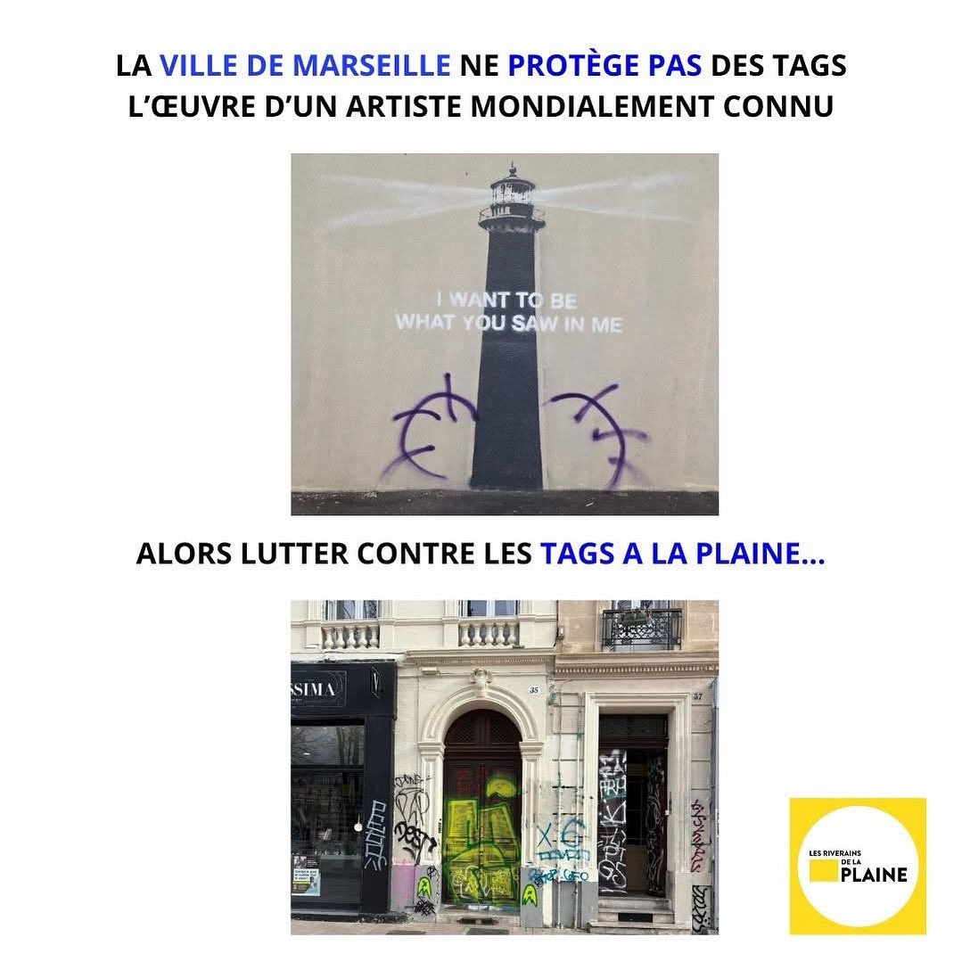 #banksymarseille #laplaine #laplainemarseille #banksyart #banksyartwork #banksy #tags #degradation #vandalisme
