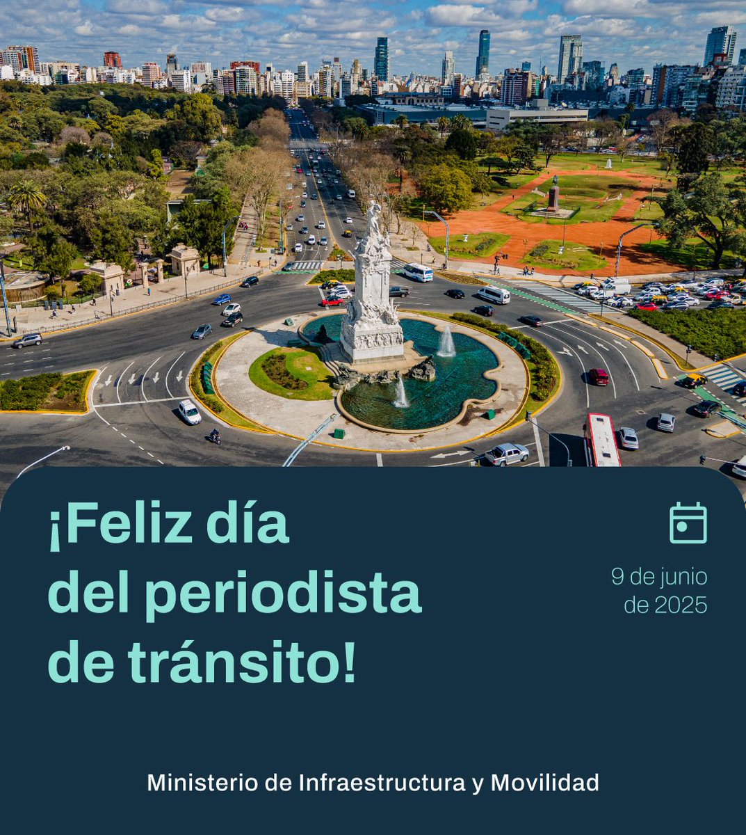 Hoy reconocemos a quienes, desde los medios y redes sociales, cumplen un rol clave en la movilidad urbana. Su mirada atenta y su compromiso diario nos ayudan a circular mejor y con más seguridad.

A todos los periodistas de tránsito, gracias por su labor y feliz día.