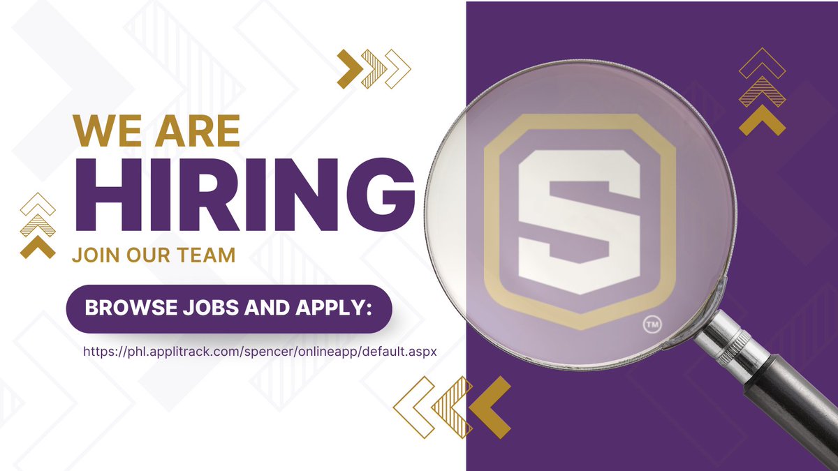 Looking for a great career opportunity in education? Spencer Schools is hiring for positions that start in the upcoming school year! 🏫

Start your application today: phl.applitrack.com/spencer/online…
