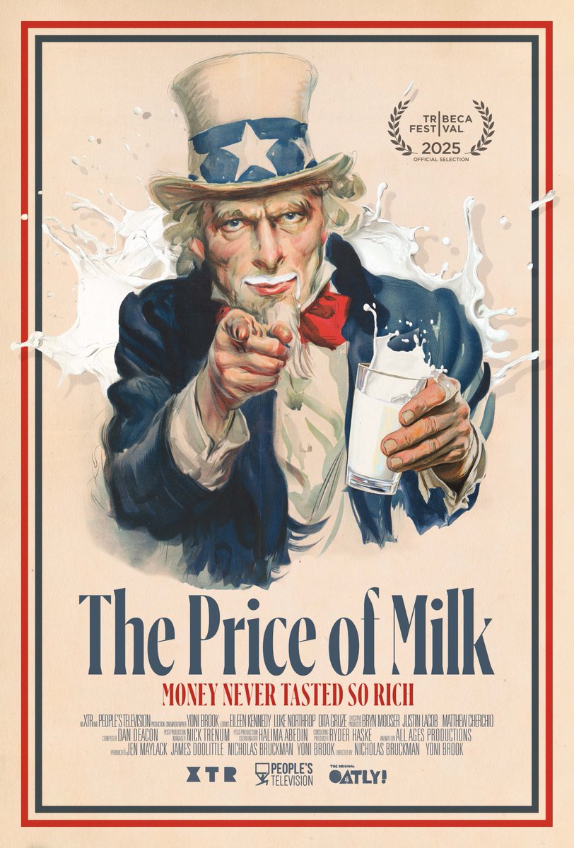 Poster Reveal! 🫵

On the heels of our Tribeca world premiere, we’re proud to unveil the official poster for “The Price of Milk” - our new documentary series!

Big thanks to @frostfoundry for the beautiful design.