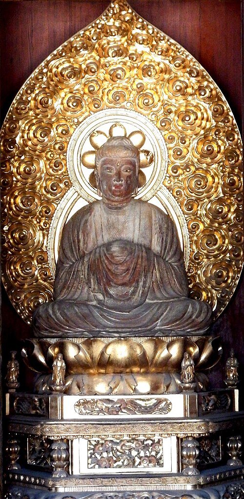 This video made me want to look up the temples of the 88-temple Shikoku Pilgrimage, and one of them stood out to me for its primary object of worship.

The temple "Nankobo" (南光坊), in contrast to the others who seem to have fairly conventional honzons, features a statue of a