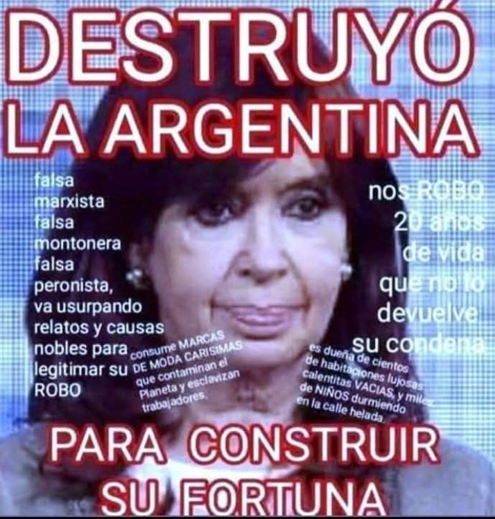 Doblemente condenada por CHORRA Cristina Kirchner 🕷️🐍🐀#CFKLadronaDeLaNacionArgentina 🕷️🐍🐀 #NuncaMasKirchnerismo