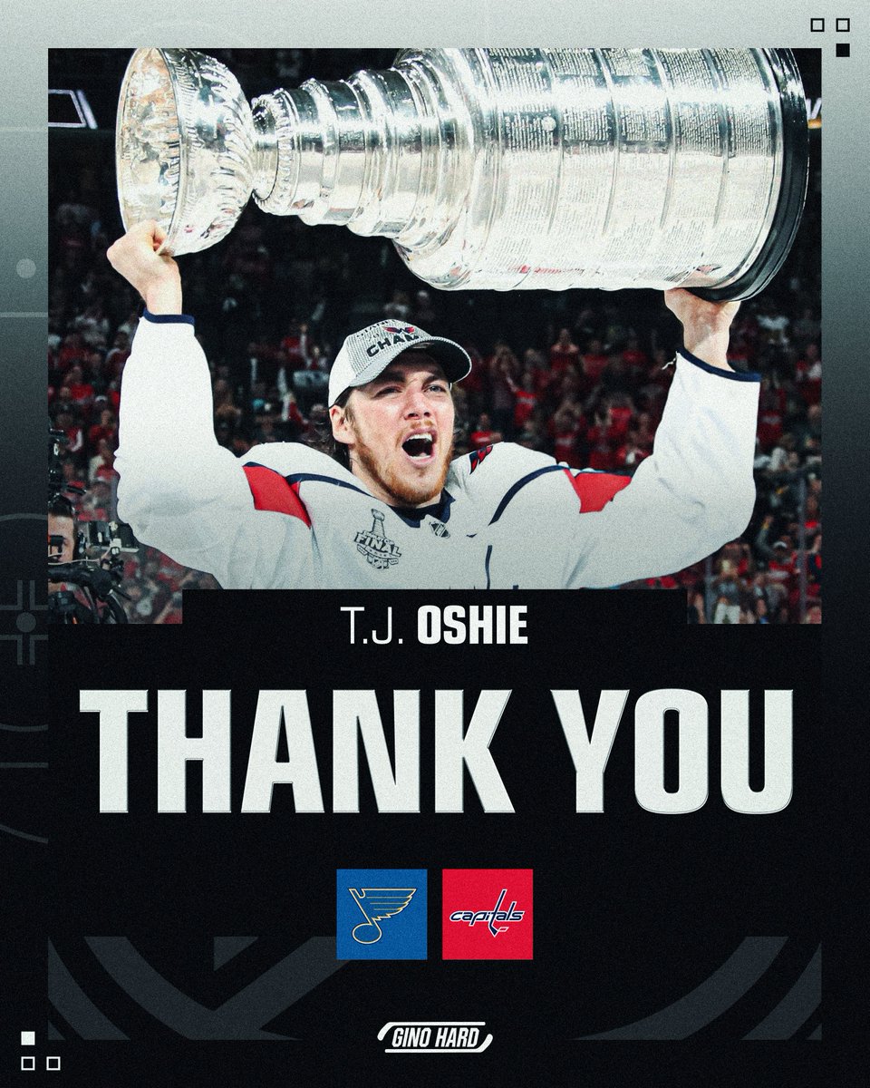 TJ Oshie has officially announced his retirement from the NHL.

1,000+ games played, 302 goals, 695 points — and a Stanley Cup champ in 2018.

Congrats on an incredible career 👏