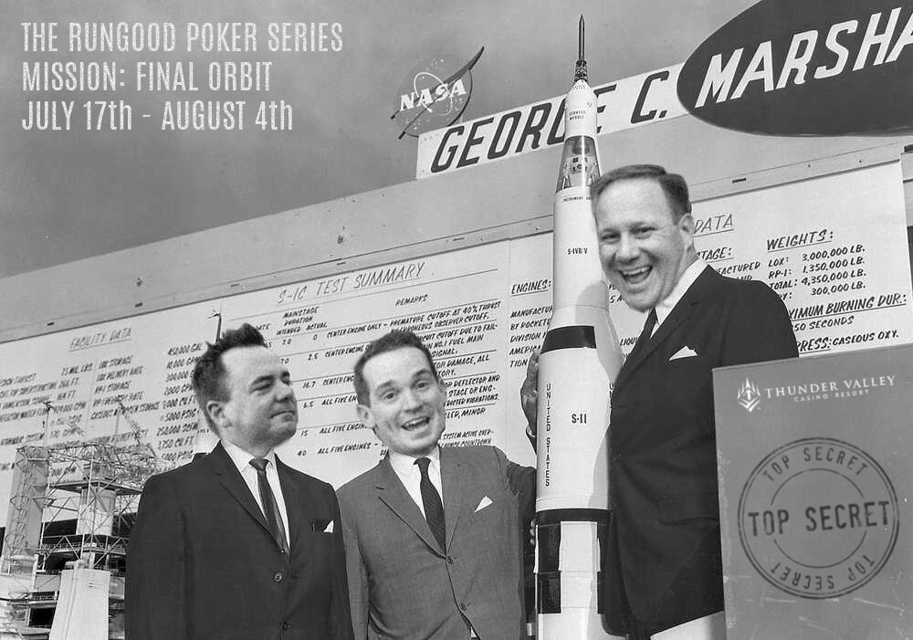 Some may say it’s fake. But it is indeed FACT. 🧑‍🚀

The RunGood Poker Series begins at Thunder Valley Casino Resort July 17th - August 4th with three marquee weekends! 🌌 

1.) Monolith NLH $250,000 GTD
2.) The Hendon Mob Mid-Major Championship $500,000 GTD
3.) The RunGood Million