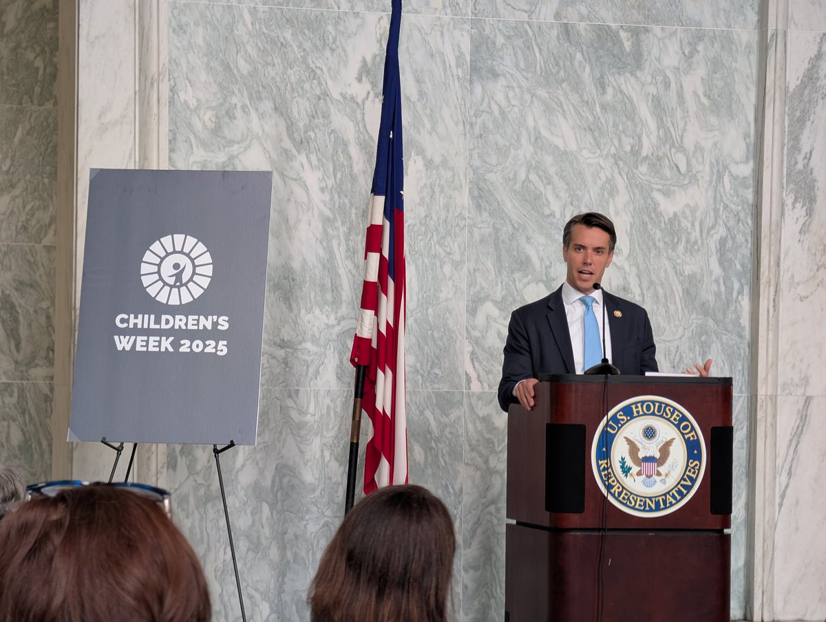 First_Focus's tweet photo. Thrilled to have #Champion4Children @RepMcGarvey provide opening remarks for the 2025 #ChildrensWeek Welcome Reception.

"We can invest in kids now or pay for it later." https://t.co/vMtdgBKFEI