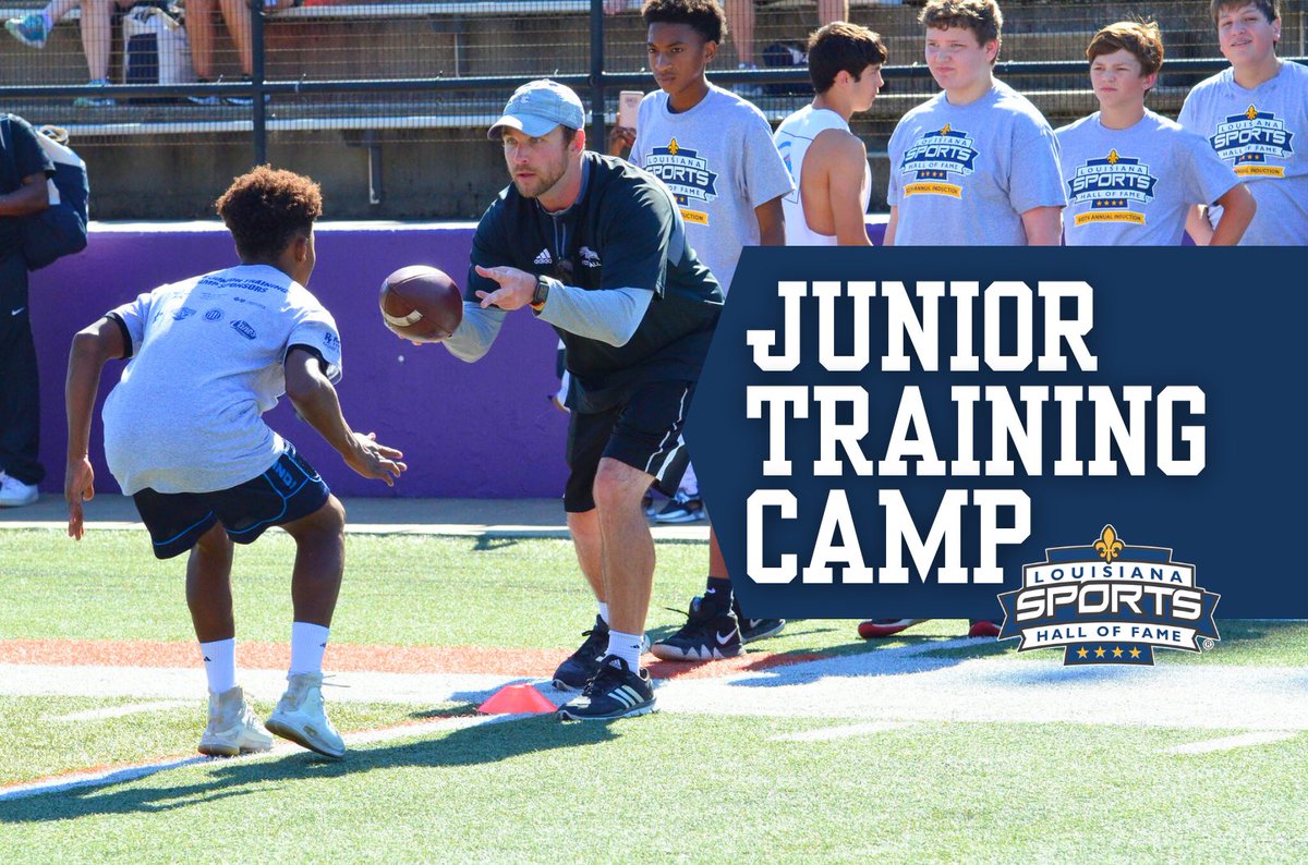 LaSportsHall's tweet image. 🚨Junior Training Camp for Kids 7–17🚨

Train with 2025 LSHOF Inductees + NSU coaches &amp;amp; athletes

- NFL/NBA-style drills
- Sat, June 28 | 9–11 AM
- NSU WRAC, Natchitoches

🔗 Register NOW — space is limited! tinyurl.com/29exsww6

Presented by NRMC

#LSHOF #GoNatchitoches