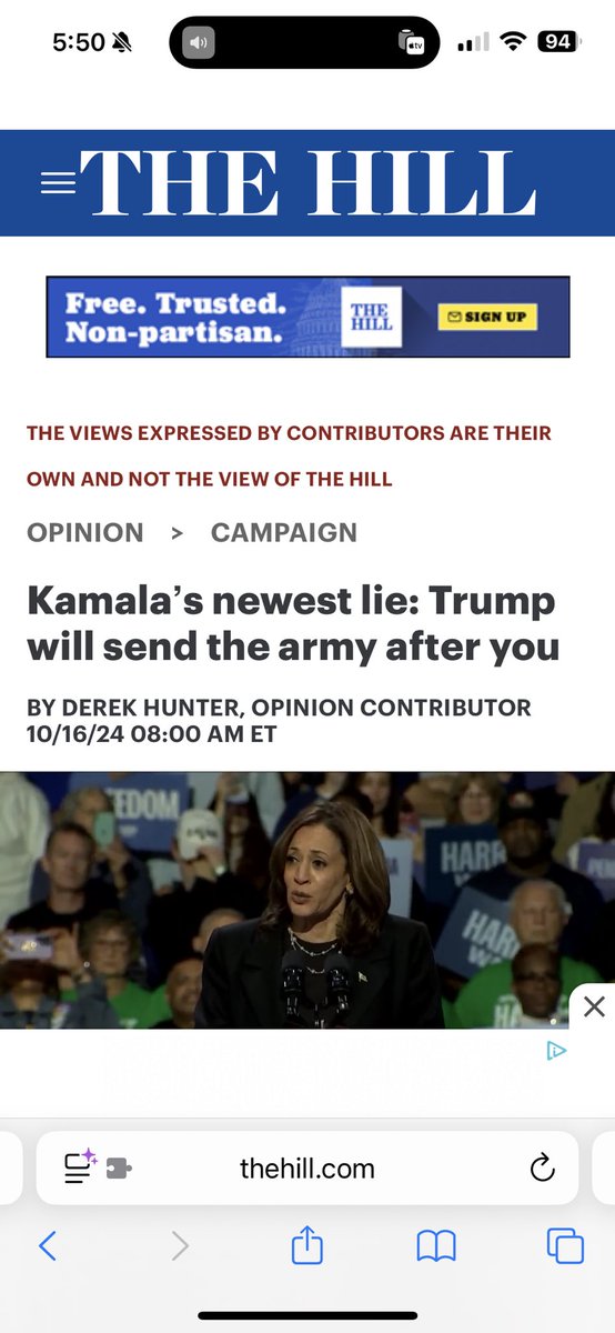 snackystacky's tweet image. So, @derekahunter. You standing by your assertion that Kamala Harris was lying? Since, ya know, she wasn’t.