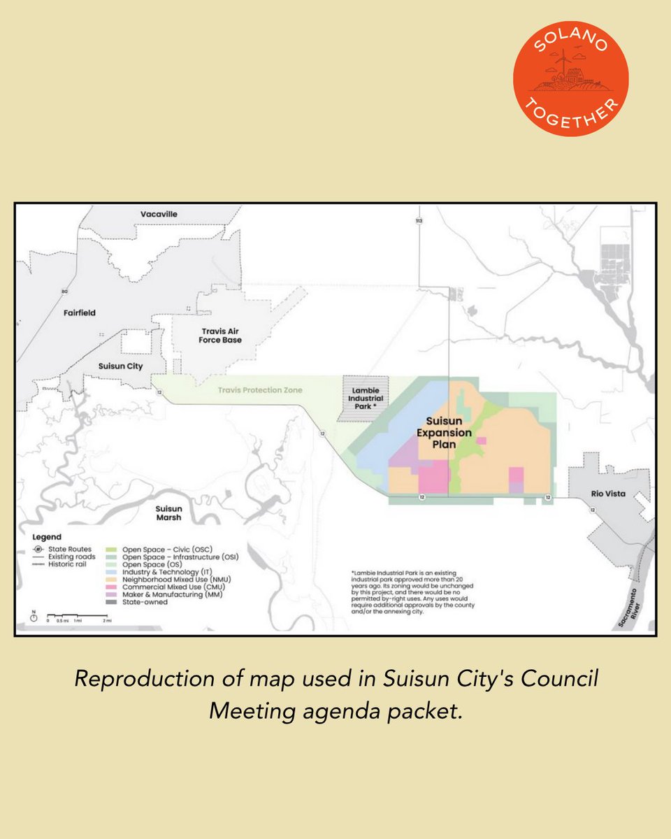 SolanoTogether's tweet image. 🚨 TAKE ACTION: Suisun City votes TOMORROW on annexing 22,000 acres for CA Forever project. Join our prep meeting TONIGHT 7PM at attend the Council meeting tomorrow! solanotogether.org/so/acPTLZwQb?l…