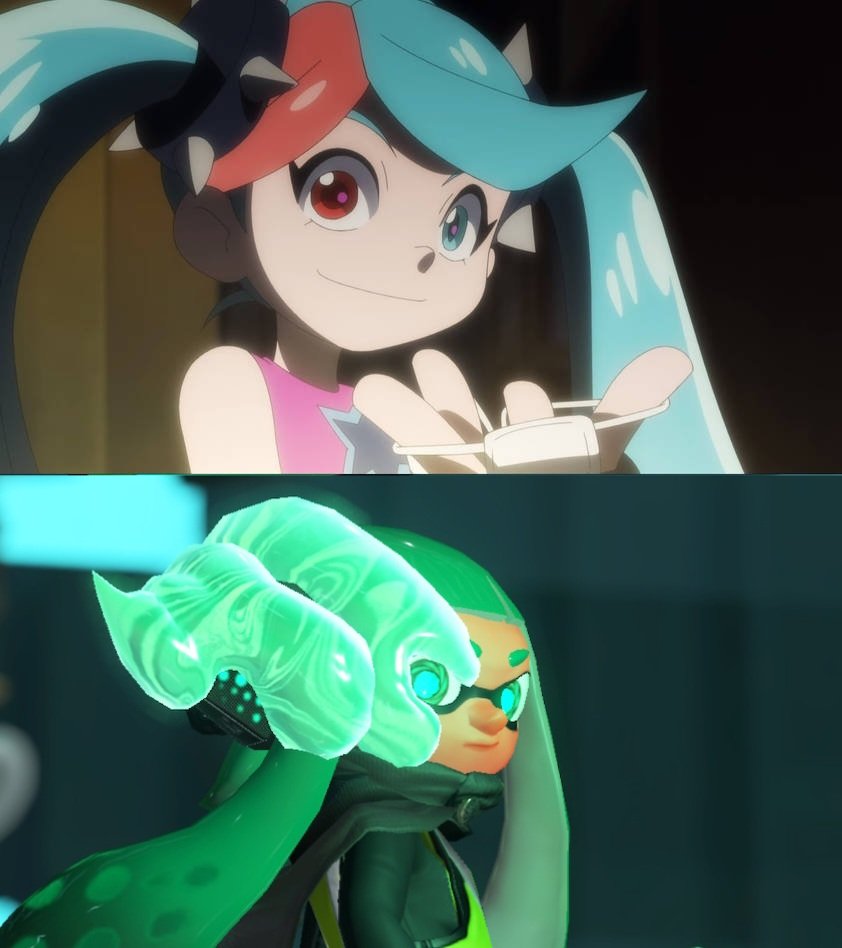RanggaR32410540's tweet photo. Lucy tool off her eyepatch a same person a Sanitized Agent 3 #Ninjala #ninjalalucy #Splatoon3 #splatoonagent3 https://t.co/22bGrAL4UR