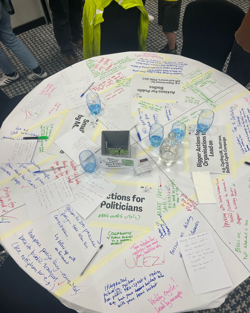 TrBrk's tweet image. Busy evening - first at the UP2030 briefing at city hall, then onto the active travel hackathon with the Belfast Cycle Campaign; some great ideas and some actions for me to follow up