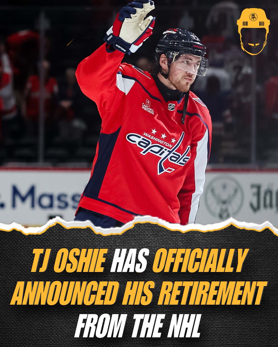 spittinchiclets's tweet image. TJ Oshie has officially announced his retirement from the NHL. Enjoy retirement Osh! 👊