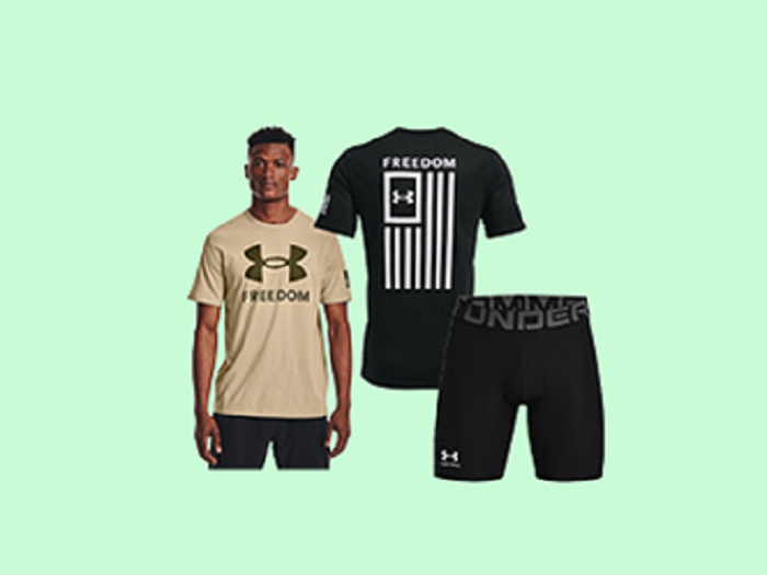 EmporiumPortal's tweet photo. The Bestselling Under Armour Freedom Apparel! This may be great for Father’s Day or the Fourth of July Just sayin *cough*. #BestsellingUnderArmourFreedomApparel #LetsShop #TheEmporium https://t.co/WcJoVU35ek https://t.co/m0HoytWjzj